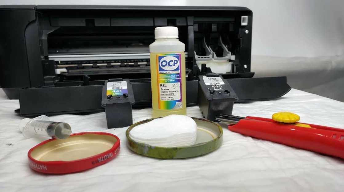 Как почистить печатающую головку принтера с промывочной жидкостью