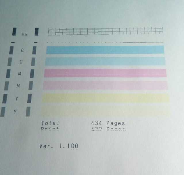 Почему принтер бледно печатает синий цвет.