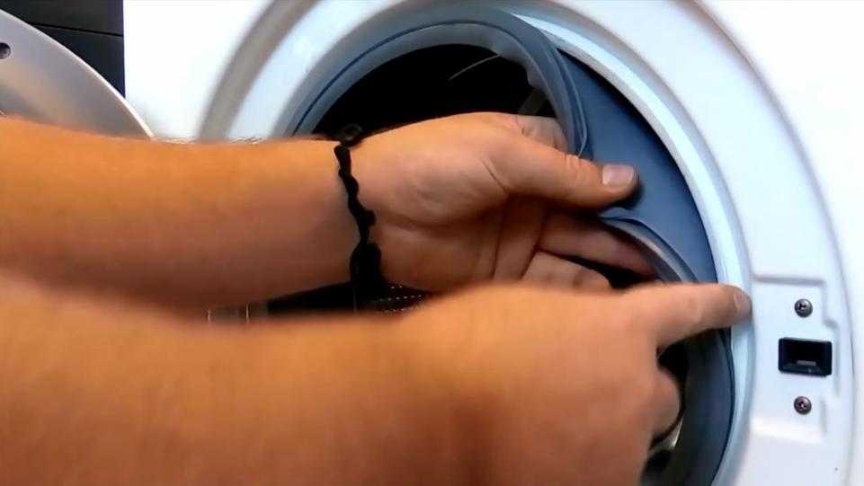 Как снять манжету люка стиральной машины