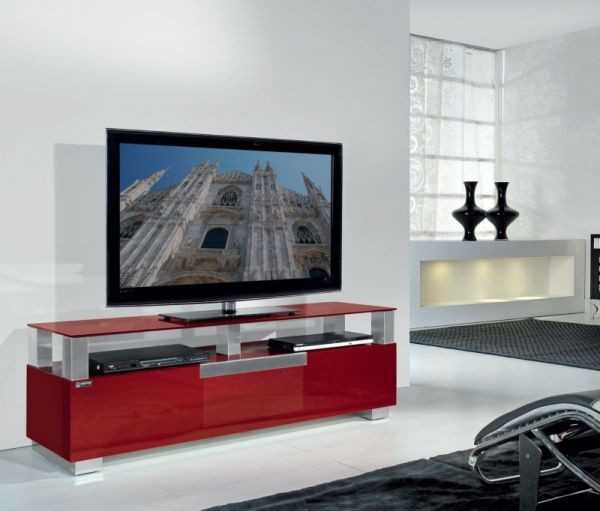 Дизайнерские тумбы под телевизор: варианты размещения в интерьере, виды конструкций