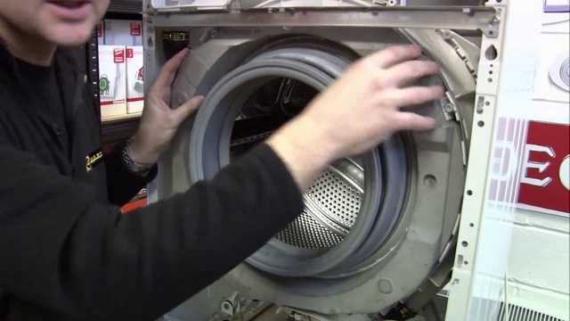 Как снять манжету люка стиральной машины