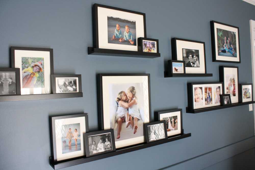 Как повесить фотографии на стену (170+фото): красиво/оригинально