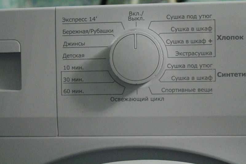 Режимы стирки в стиральной машине beko