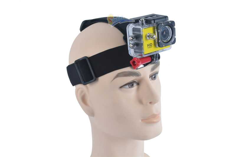 Варианты крепления экшн-камеры на голове, груди, руке, транспорте