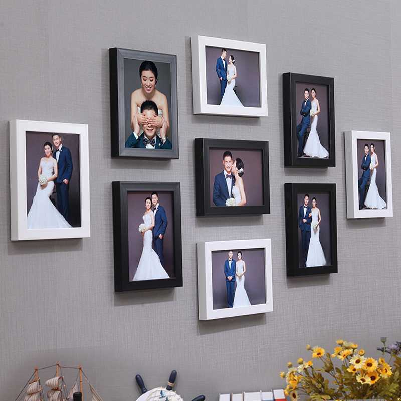 Как оформить фотографии на стене — 30 фото в интерьере