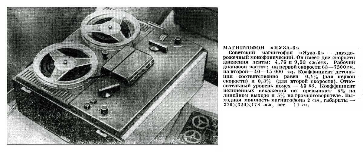 Магнитофоны «яуза»: "яуза-5" и "яуза- 206", " яуза-6" и другие катушечные модели. какие у них характеристики, схема и особенности?