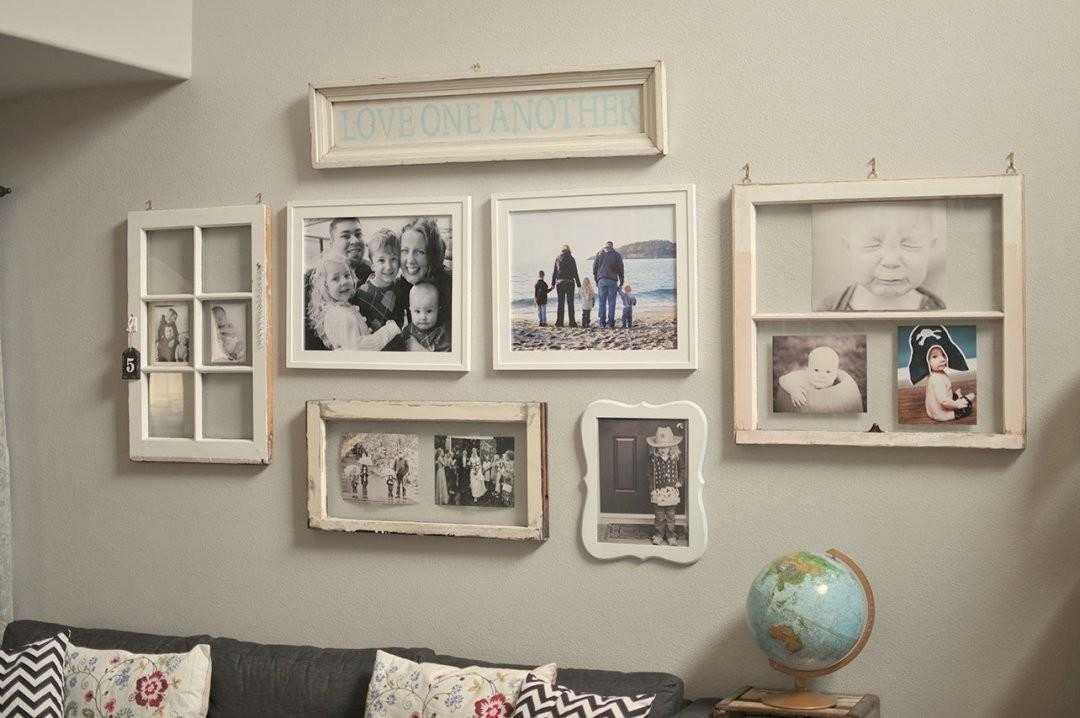 Фотографии на стене для оформления любой комнаты, способы оформить фотостену