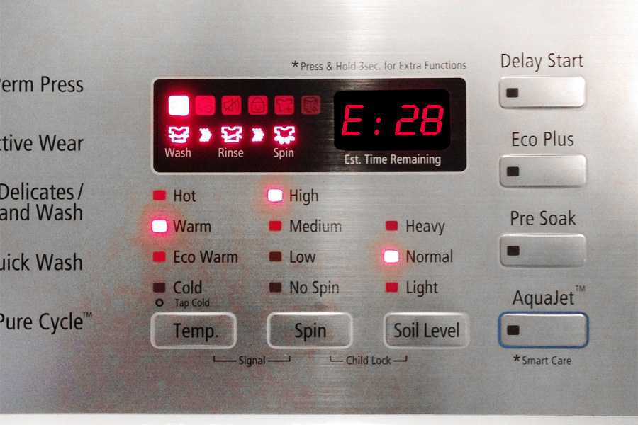 Ошибка de на стиральной машине samsung – что означает и как исправить