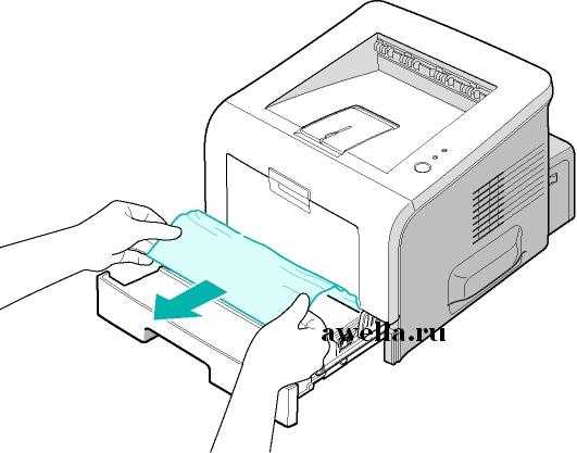Что делать, если принтер зажевал бумагу?